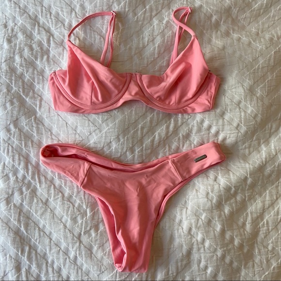 Blackbough Other - Blackbough neon pink bikini set